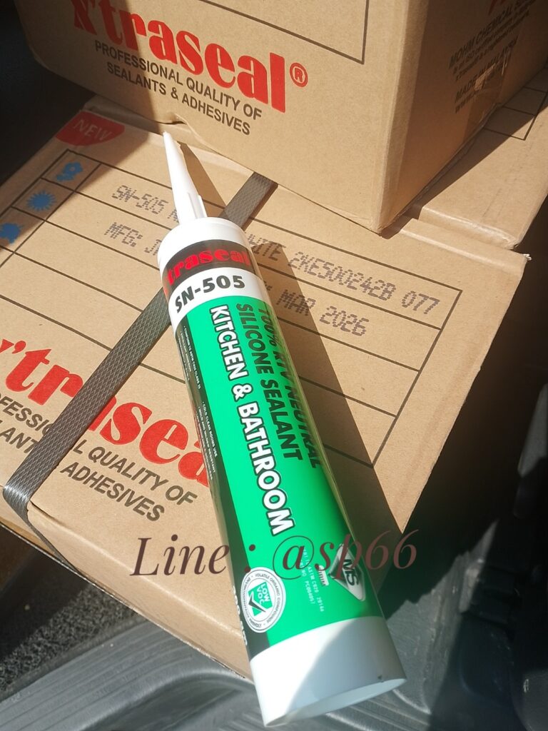 ซิลิโคนไร้กรด กันเชื้อรา SN-505 ลังบรรจุ 24 หลอด